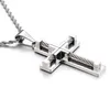 Pendant Necklaces Sale 316L Stainless Steel Wire Cross Necklace Men Male Metal Cruz Jewelry AccessoriesPendant