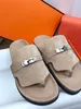 Designer-Slides, Hausschuhe, Damen, schwarz, mit Bändern, flache Sandalen, Leder, verziert, Baguette-Muster, Damen, sexy Buchstaben, Strand-Flip-Flops 0407