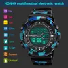 Horloges Comfortabel en duurzaam Reloj Hombre Mode Waterdicht Mannen Jongen LCD Digitale Stopwatch Datum Rubber Sport Polshorloge #2Wri