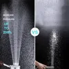 Shower Head LED Rainfall Shower Sprayer Automatically ColorChanging Temperature Sensor Water Saving Showerhead for Bathroom 220525