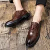 Klassische Oxford-Herrenschuhe aus Leder aus Italien, formelle Herrenschuhe 2022, Zapatos Hombre Vestir Comodos