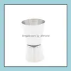 Andra barprodukter Barware Kitchen Dining Home Garden LL rostfritt st￥l M￤tkopp ounce Double DHCNM