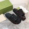 2022 Stilista Donna Uomo Slipper Sandali con plateau Pantofole con alfabeto ricamato Summer Beach Slides Fashion Sandalo con fondo spesso