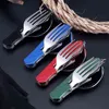 Taşınabilir takım çatal bıçak takımı Multitool Streetware gökkuşağı gereç şişesi yapabilir Spork çatal sofra piknik kamp kaşık bıçağı y220530