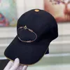 Embroidery Letter Canvas Ball Caps Adjustable Sport Golf Curved Hat Cotton Football Designer Baseball Hats