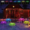 Seven Color Solar Led Garden Decorations Jellyfish Lamp Waterproof Flash Flowers Lights For Outdoor Garden Patio Pathway Lawn Landscape