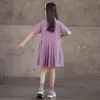 女の子のドレスプレッピーガールズドレスコットンティーンキッズサマーボタンポケット2022子供服赤ちゃんカジュアル服、＃6312