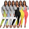 2022 Designer Womens Jumpsuits Sportswear Sexy Thread Verband Backless Rompers Mode Skinny BodySuit Clubwear9337915