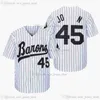 Film Vintage Baseball Jerseys porte cousu 45Jorden 21DeionSanders claque tous les noms cousus numéro loin respirant Sport vente maillot de haute qualité
