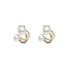 Stud Simple estilo de celebridad pendientes de perlas de oro para mujer 2022 joyería de moda coreana accesorios dulces de boda para niña Stud Odet22 Farl22