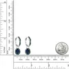 Stud GEM'S BALLET Ontwerp Diffusion Sapphire Brambles Edelsteen Oorbellen Sets Voor Vrouwen Solid 925 Sterling Zilver Luxe Kite EarringStud