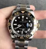 Water Resistant Watches Men's 904L Steel Automatic Cal.3186 N Factory Watch Real Wrapped 18k Gold Never Fade Ceramic Bezel Men Gmt 116713