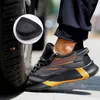 Zapatos de seguridad para hombres AntiSmashing Steel Toe Cap Construcción a prueba de pinchazos Zapatillas de deporte ligeras y transpirables Botas de trabajo Calidad para mujeres 220728