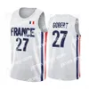 James France Basketball 32 Victor Wembanyama Jersey Joel Embiid Rudy Gobert Nicolas Batum Guerschon Yabusele Frank Ntilikina Evan Fournier Vincent