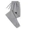 Mens Track Pants Joggers Sports Trouse tröja med Budge Letters DrawString Justera Outwears Capris Terry Street Long Pant