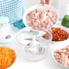 Double-speed Electric Meat Grinder Vegetable Cutter Minced Meat Chili Garlic Masher Household Baby Food Supplement Cooker WH0276