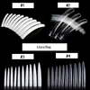 Natural transparent false nails tips Acrylic UV Gel Manicure Artificial suprer length fake nail decorations