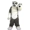 Halloween Gray Wolf Mascot Costume High Quality Cartoon Animal Anime theme character Christmas Carnival Party Costumes