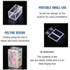 300st Clear PVC Box Packing Wedding/Christmas Favor Cake Packaging Chocolate Candy Dragee Apple Gift Event Transparent Box