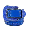 2021 Designer riem bb Simon riemen voor mannen vrouwen glanzende diamanten riem op zwart blauw wit multicolour