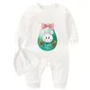 Set di abbigliamento Culbutomind Baby Body Girl Pagliaccetto Happy Easter Day Born Boy Clothes