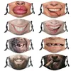 Funny face mask simulation half face spoof expression personality creative sand sculpture alternative