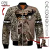 PLSTAR Cosmos Pit Bull Dog 3D Printed Flight Bomber Jackets Coat Compuit Зимний толстый толстый негабальный повседневный стиль с длинным рукавом P25 220704