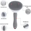 Pet Dog Hair Brush Cat Com grzebieni pielęgnacja i pielęgnacja kota szczotka ze stali nierdzewnej grzebień na długie włosy psy czyszczące zwierzęta akcesoria 0627108506