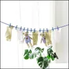 Other Laundry Products Clothing Racks Housekee Organization Home Garden Portable Clothesline Windproof Clothe Dhx6I