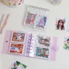 Notatnik Milkjoy Glittey A7 Binder Pocard Holder Book DIY 2022 Planner Kpop 3 -calowe 5 cal Card Card Organzier Collection