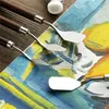 5PCS/Set Painting Knife Stainless Steel Spatula Scraper for Oil Acrylic Color Mixing Spreading Cake Icing XBJK2207