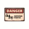 新しいパブリック危険警告サインティンペインティングガーデンサイン装飾的な絵画フレームレスハンギングペインティングリビングルームホームデコアサイズ20x30cm