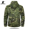 Mens jaquetas MEGE Brand Clothing Autonm Milder Military Camouflage Fleece Jacket 220823