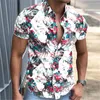 الصيف رجل خمر مخطط قميص الأزياء عارضة قميص فاخر قصير الأكمام قمصان هاواي للرجال blusas camisa الغمد