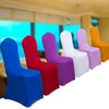 10 adet beyaz düğün sandalye kapağı evrensel streç polyester spandeks elastik koltuk kapaklar parti ziyafet otel yemek malzemeleri