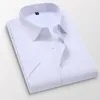Chemises habillées pour hommes 7XL 8XL Chemise à manches courtes pour hommes d'été Casual Business Formal for Men White Camisas Slim Fit ClothingMen's Vere22