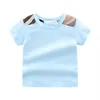 Summer New Fashion Style Kids Clothes Boys and Girls Short-sleeved Cotton Striped Top T-shirt232a219B