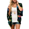 Chemises de chemisiers pour femmes Cardigan Cardigan de la mode féminine Fashion femme Chemise 2022 Puffle Sleeve Floral Tops imprimées de manteaux