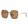 Lunettes de soleil mode métal grand cadre dégradé lentille femmes surdimensionné rose carré nuances 2022 marque Design hommes lunettes de soleil OculosSunglasses