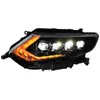 Farol led completo para nissan x-trail faróis led 20 17-20 20 azul drl sinal de volta luzes de corrida de feixe alto