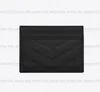 Top quality Genuine Leather Purse card holder single wallet Men free Women's Holders Luxurys designer fashion Coin Black Lambskin Wallets Key Pocket Interior Slot