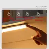 Veilleuses 6/10 LEDs Armoire Lumière Batterie Ou Sans Fil USB Sous Détecteur De Mouvement PIR Pour Cuisine Armoire Lampe 20 30 40 50CMNuit