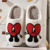 Winter Thick Sole Non-Slip Cotton Slippers Female Fashion Cute Cartoon Comfortable Warm Floor Mute Size 37-42