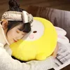 Beautiful Round Animal Soft Cartoon Bunny Cuddle Stuffed Rabbit Cushion Hand Warmer Girl Gift J220704