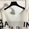 Kadın Sweaters Tasarımcısı Kadın Gevşek Sweaters Örgü Üstleri Üstler Baskı Kızlar Üst Gömlek Yüksek Uçlu Uzun Kollu Streç Pullover Gömlek 4SDA