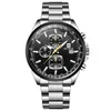 High Quality Busins Luxury Quartz Men's Watch Three Ey Six Hands Multifunction Watch