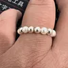 Wedding Rings Rotate Beads Fidget Spinner For Women Simulated Pearl Anti Stress Anxiety Ring Engagement Vintage JewelryWedding