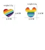 Mode regnbågfärger gay brosch för män kvinnor älskar hjärtbroscher stift legering märke hbt smycken stift klädgåva tillbehör