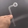 Высококачественная стеклянная трубка для масляной горелки, изогнутая масляная чаша для ногтей для Dab Rig Bong Travel DIY TOPPUFF, навинчивающаяся на курительный кальян Shihsa, 10 шт.