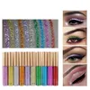 Handaiyan Glitter Eyeliner Liquid Eye Liner Colorido Brilhante Lantejoulas Explosão Fácil de Usar Maquiagem de Longa Duração Eyeliners